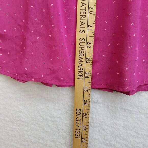 Petites For Maggy Secretary Dress Size 6 Puff Sleeve Pleated Top Vintage 80s - Picture 9 of 10